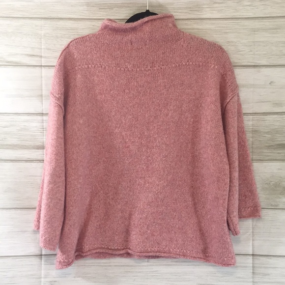 A.N.A. Pink Cable knit Mock Neck Sweater XL - Picture 11 of 14